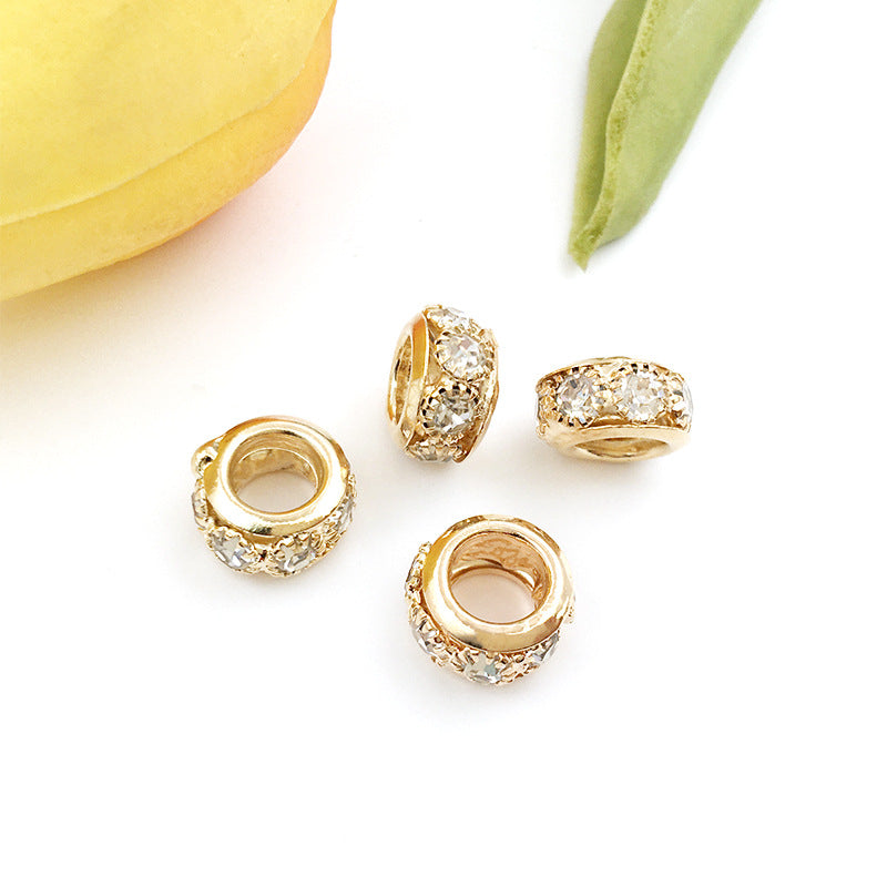 Beads de 6x10 mm de perforación de perforación de 20 piezas al por mayor de 20 piezas de 6x10 mm